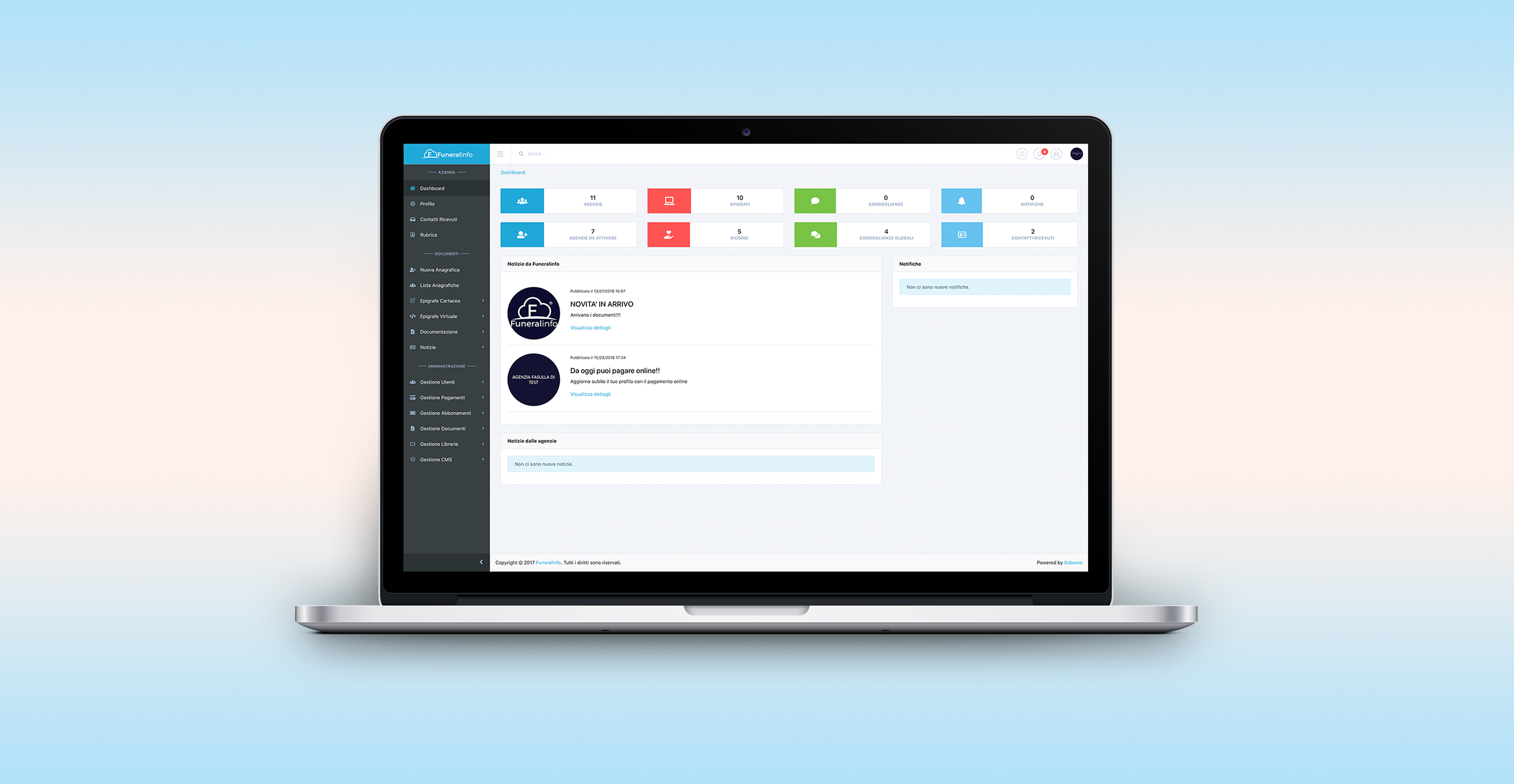 Backoffice functions