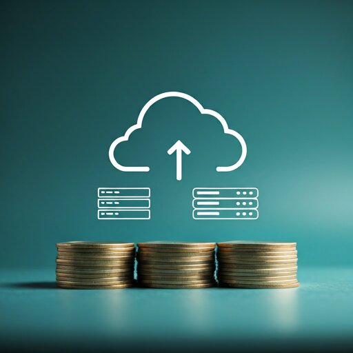 A simplified architectural diagram showing data moving from on-premise servers to a cloud icon, representing a successful migration process.